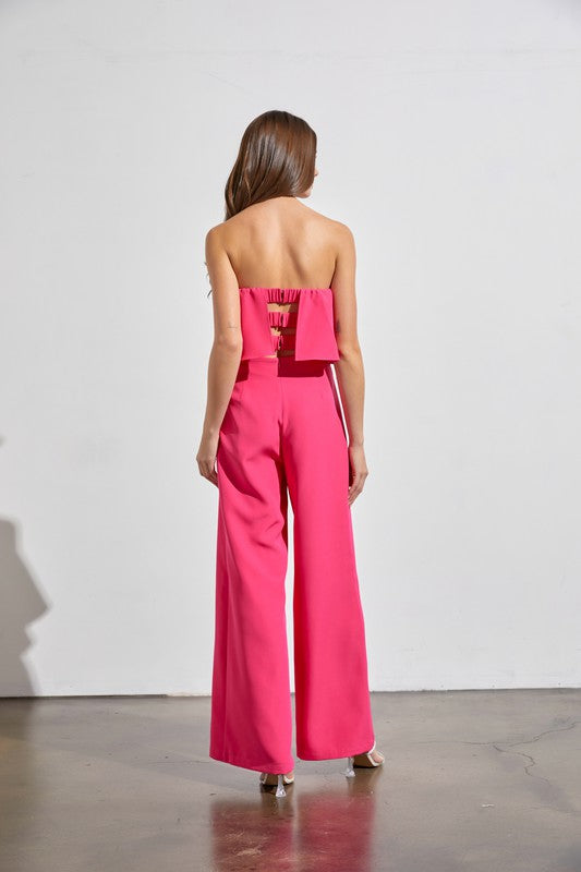 STRAPPLES BACK STRAPS JUMPSUIT