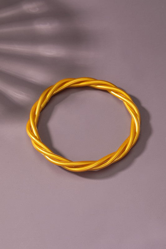 GEL TUBE BRAIDED BANGLES