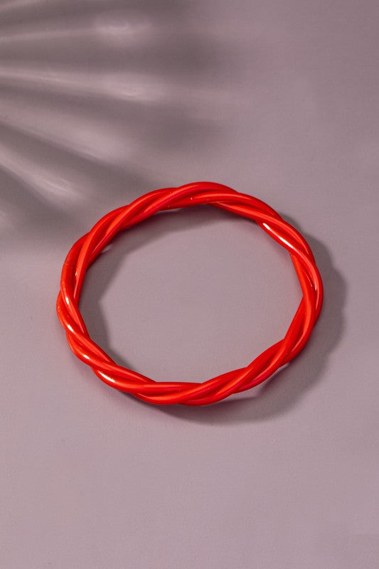 GEL TUBE BRAIDED BANGLES