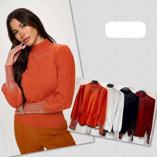 Embellished Sweater