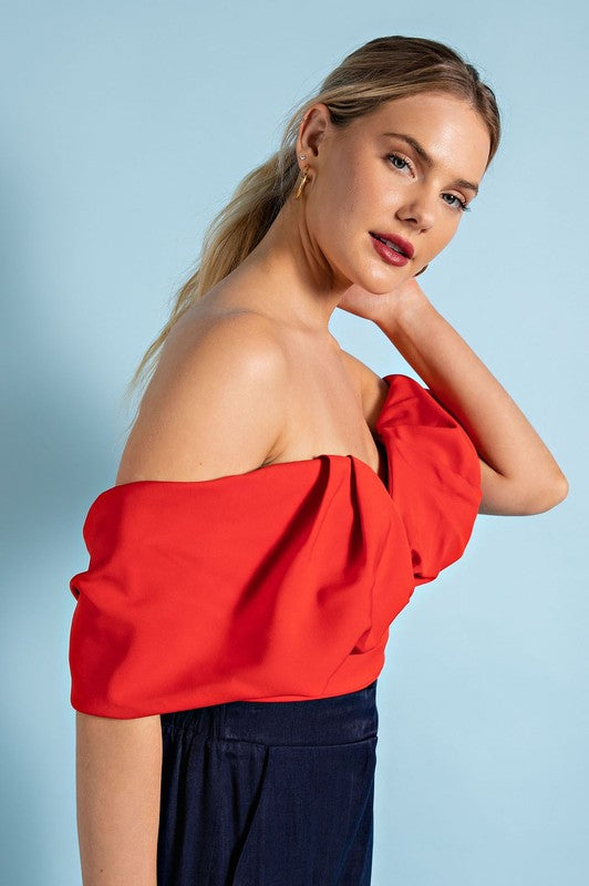 OFF SHOULDER CROP TOP