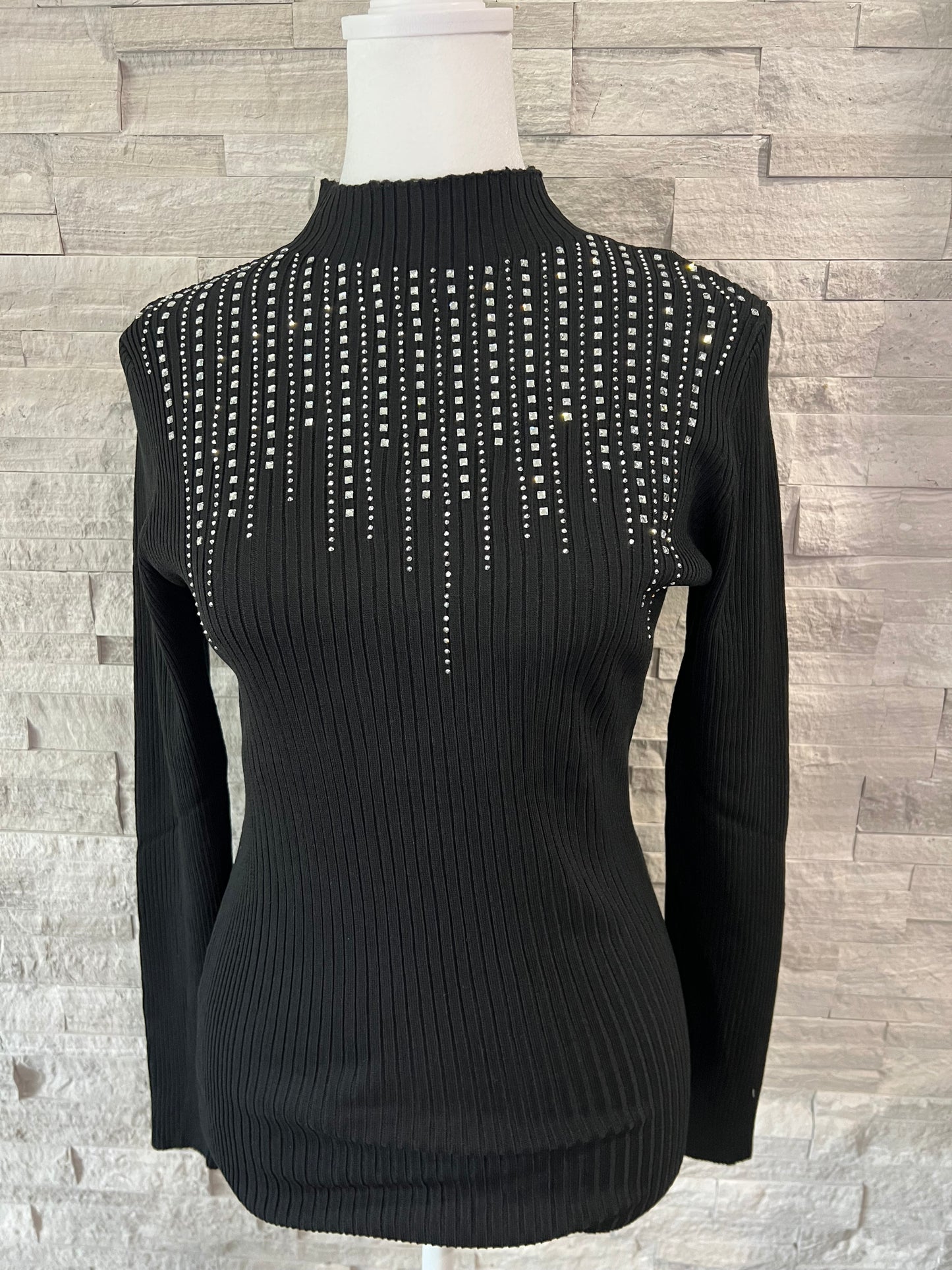 EMBELLISHED MIRROR SWEATER
