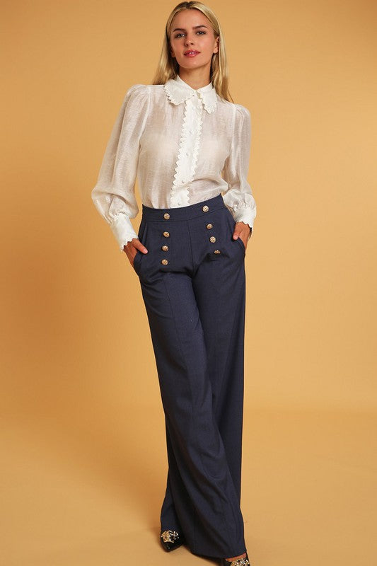 HIGH WAISTED DRESSY PANTS