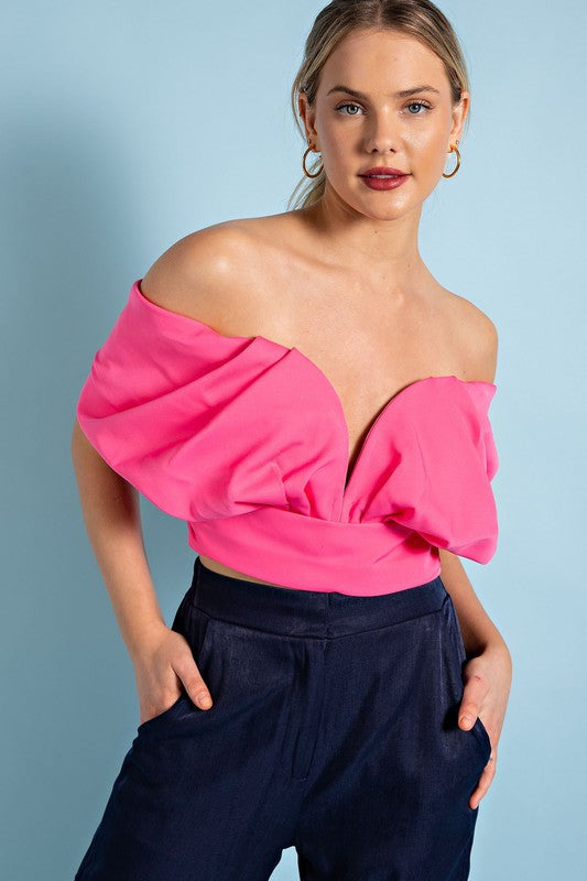 OFF SHOULDER CROP TOP