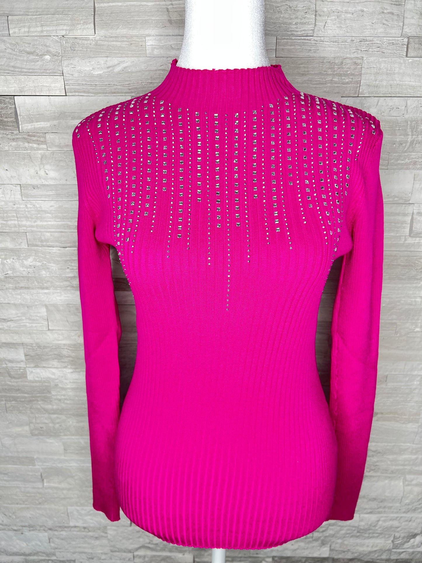 EMBELLISHED MIRROR SWEATER