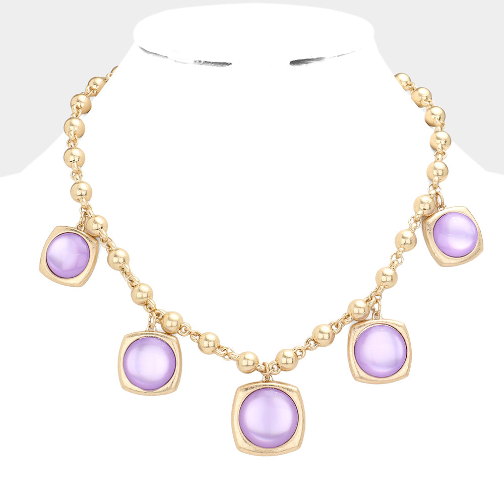 ROUND PENDANT NECKLACE SET