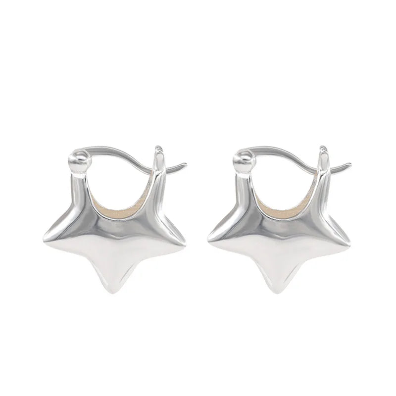 STAINLESS STEEL STAR EARRINGS