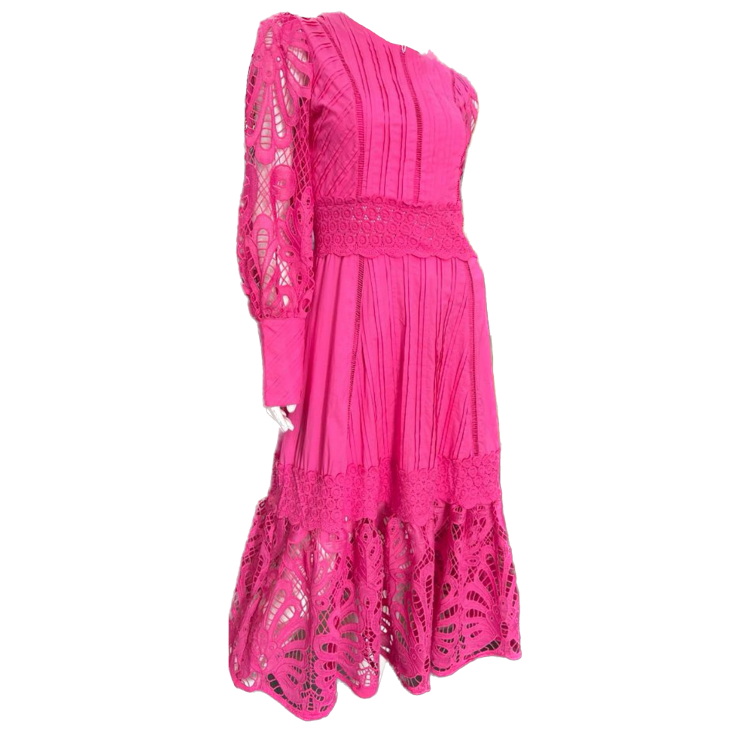 ELEGANT HOLLOW OUT MAXI DRESS