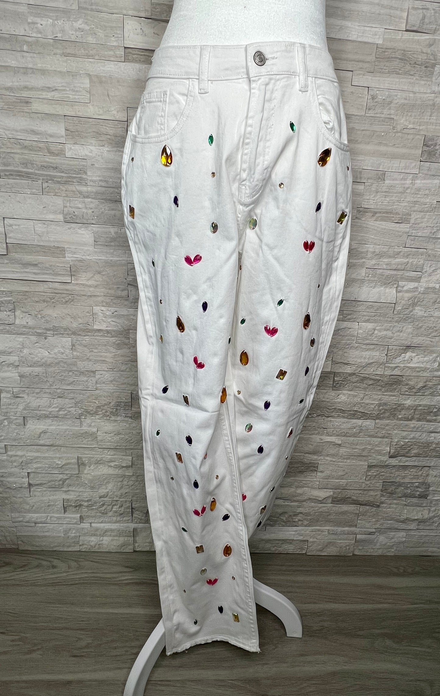 FAUX DIAMOND JEANS