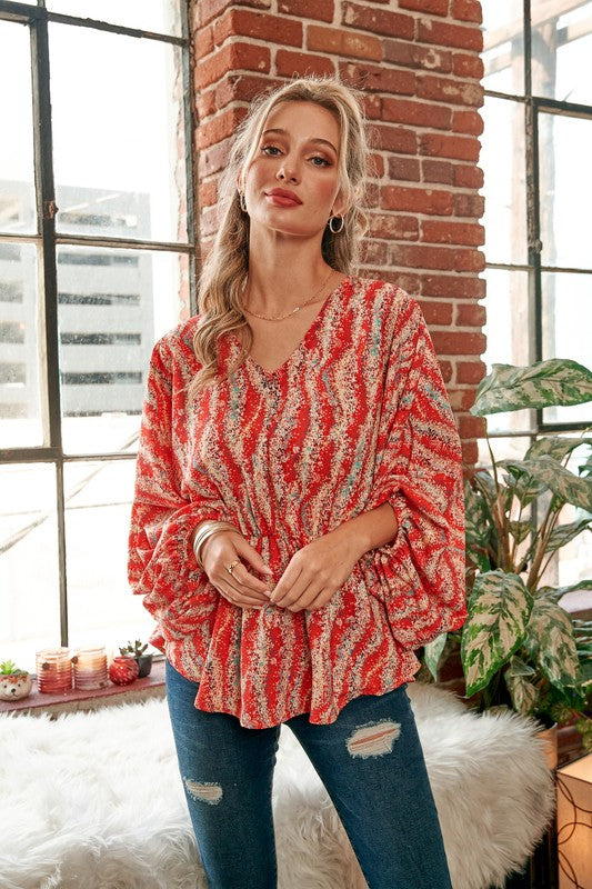 BALLOON SLEEVE BLOUSE