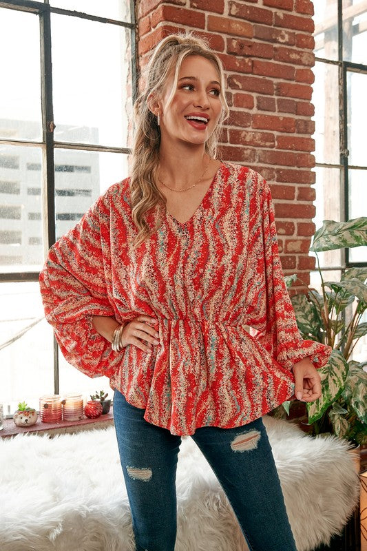 BALLOON SLEEVE BLOUSE