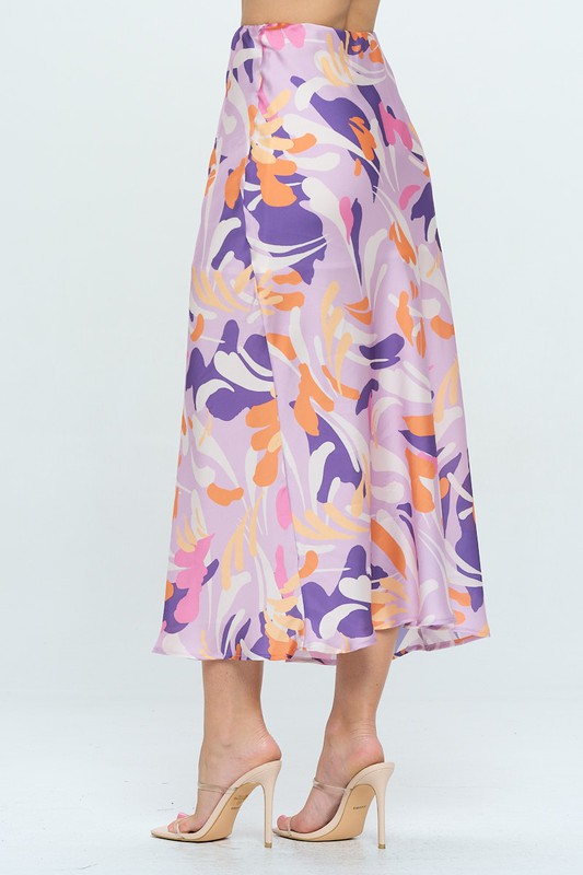 HALTER TOP & HIGH WAIST MIDI PRINT SET