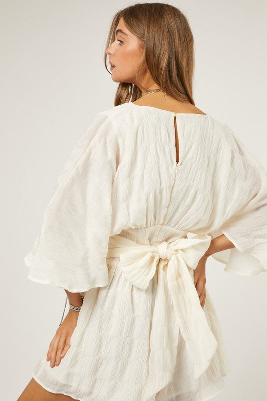 BATWING SLEEVES ROMPER