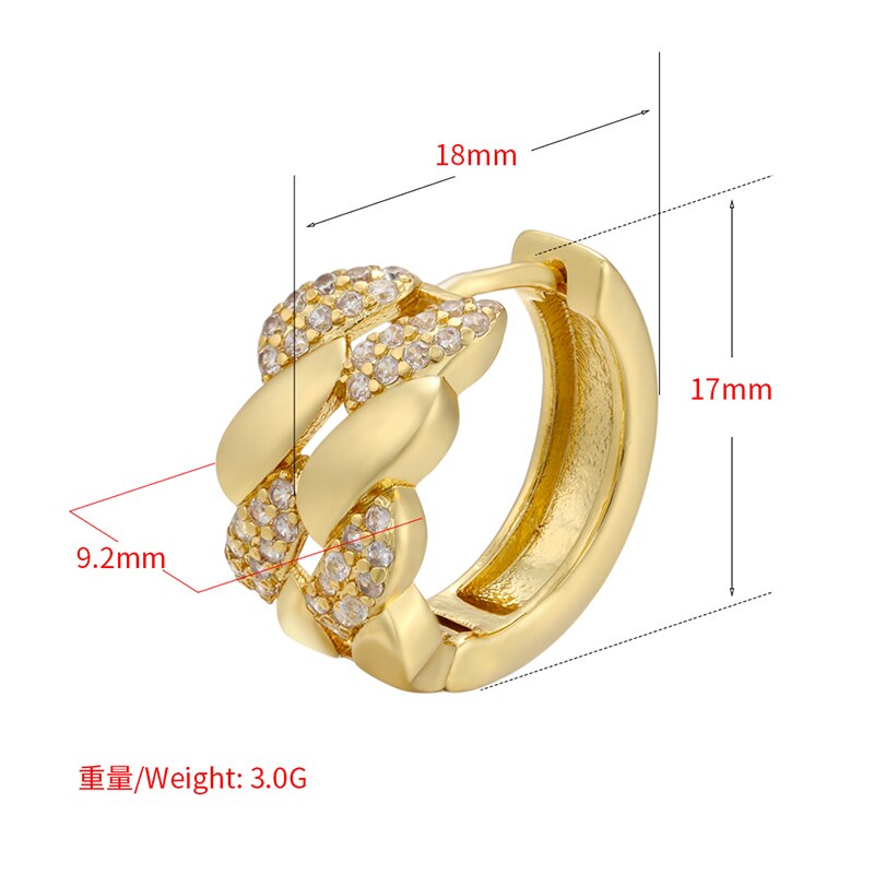 LARGE CRYSTAL HOOPS