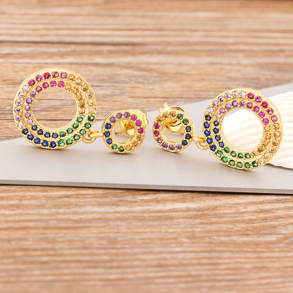 RAINBOW DROP EARRINGS