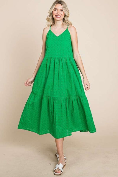 summer cinderella midi dress CAMI EYELET MIDI DRESS – Cinderella's Closet Boutique