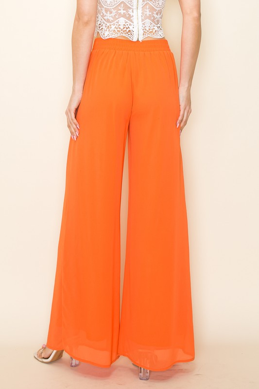 FLOWY WIDE LEG PANTS