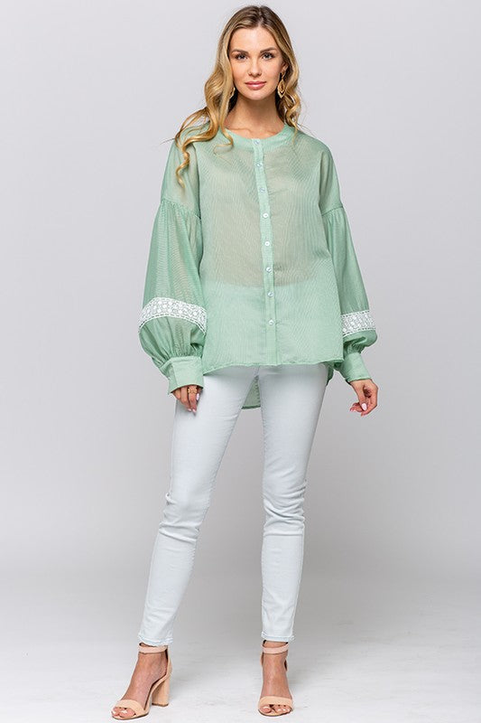 OVERSIZED LACE TUNIC