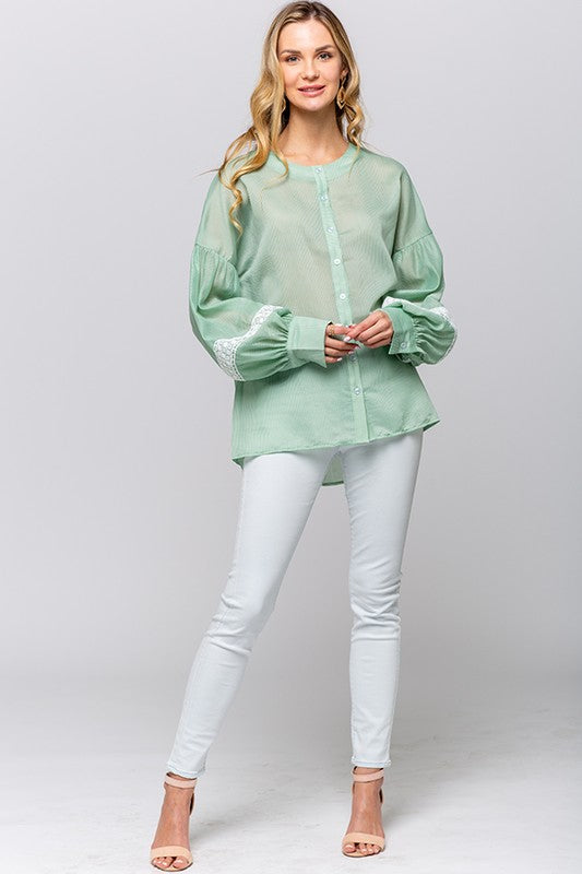 OVERSIZED LACE TUNIC