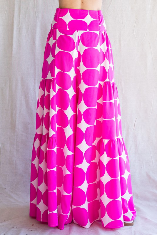 DOT PATTERN PRINT PALAZZO PANTS