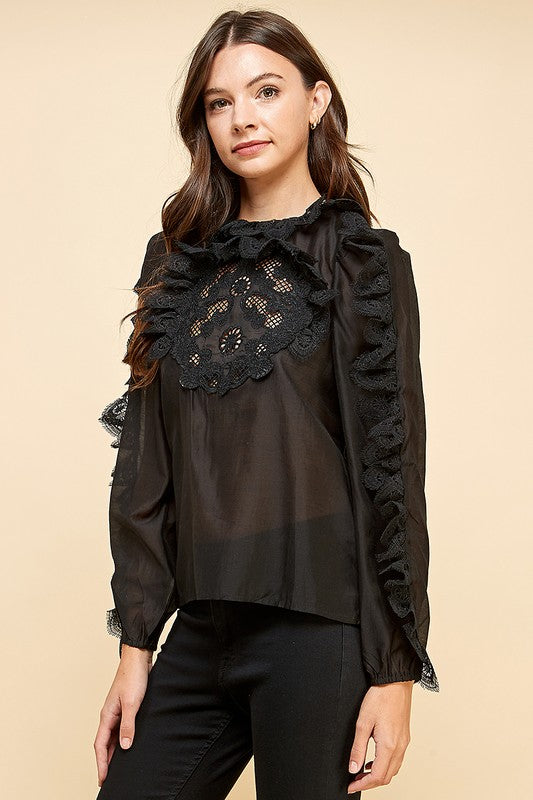 VINTAGE STYLE LACE BLOUSE