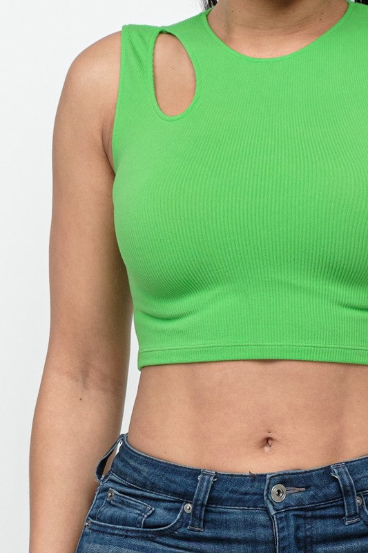 CUT OUT CROP BASIC TOP