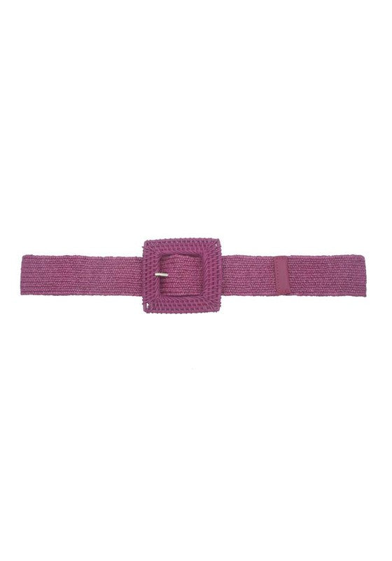 RATTAN BUCKLE STRETCH BELT