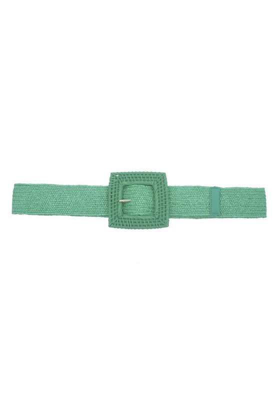 RATTAN BUCKLE STRETCH BELT