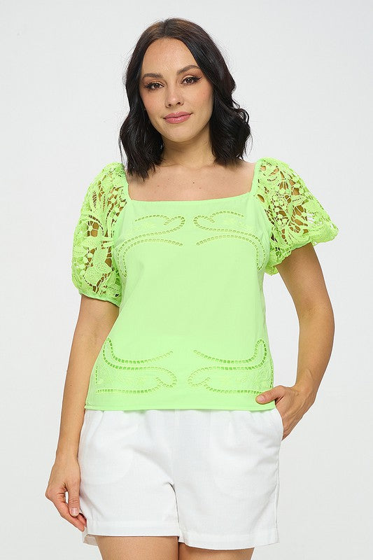 NEON HOLLOW OUT TOP