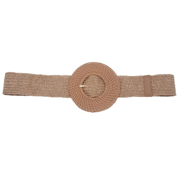 RATTAN BUCKLE STRETCH BELT