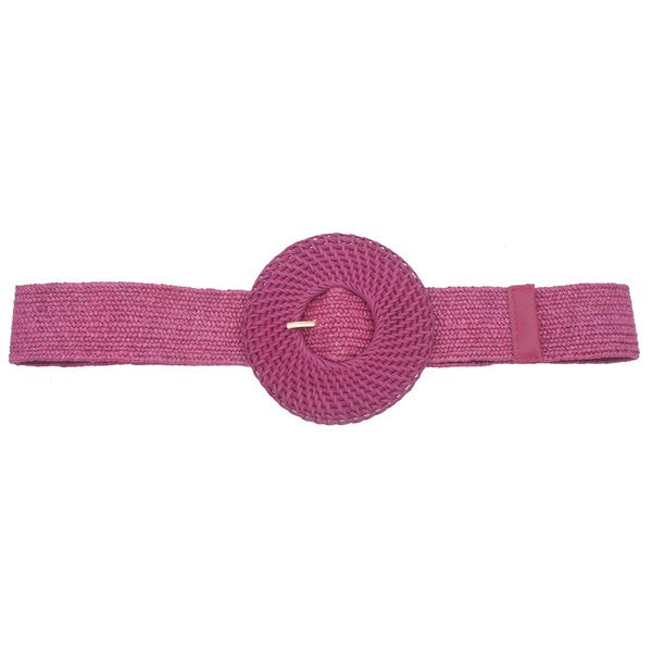 RATTAN BUCKLE STRETCH BELT