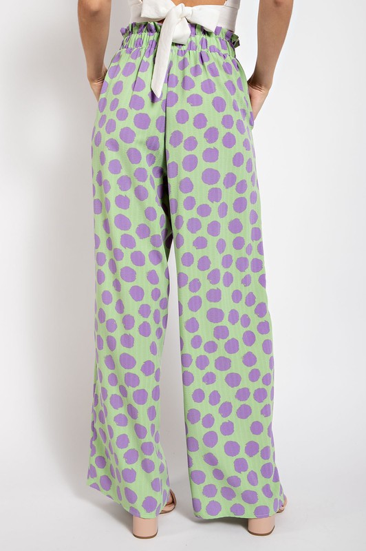 STRECTH WIDE-LEG PANTS