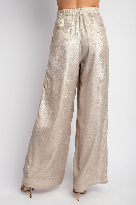 SHIMMER WOVEN PANTS