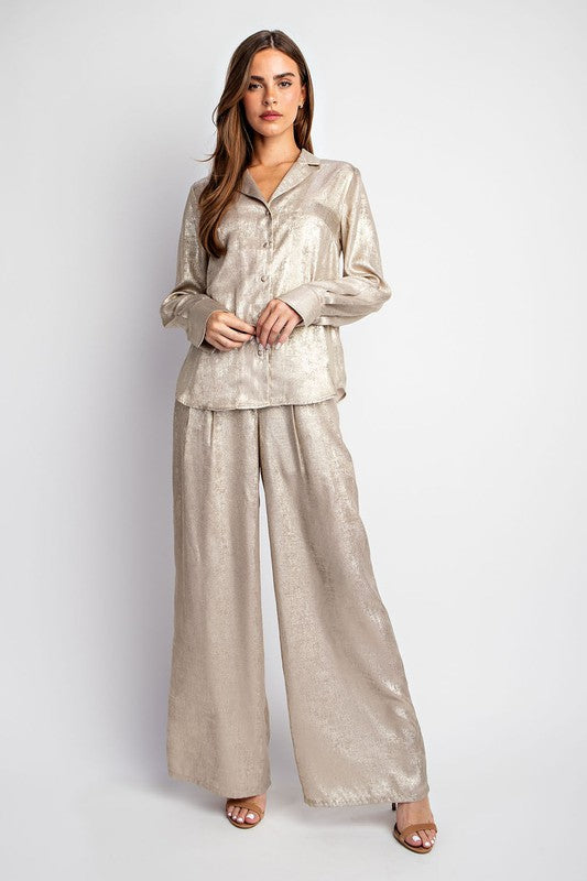 SHIMMER WOVEN PANTS