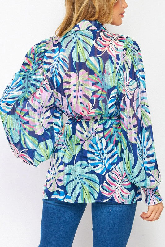 TROPICAL PRINT TUNIC