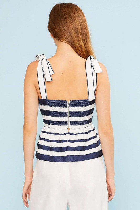 NAUTICAL SHOULDER STRAP TOP