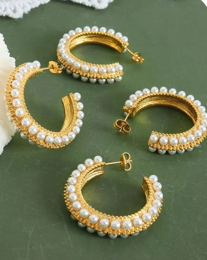 Imitation Pearl Drop Earrings