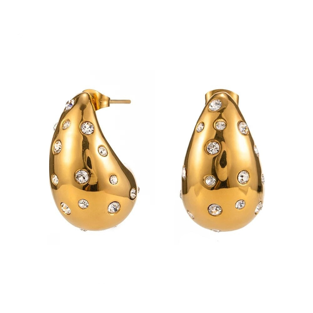 ZIRCONIA WATER DROP EARRINGS