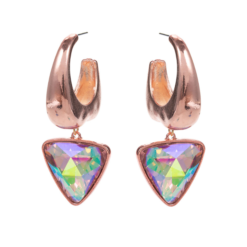 TRIANGLE ACCENT HOOPS