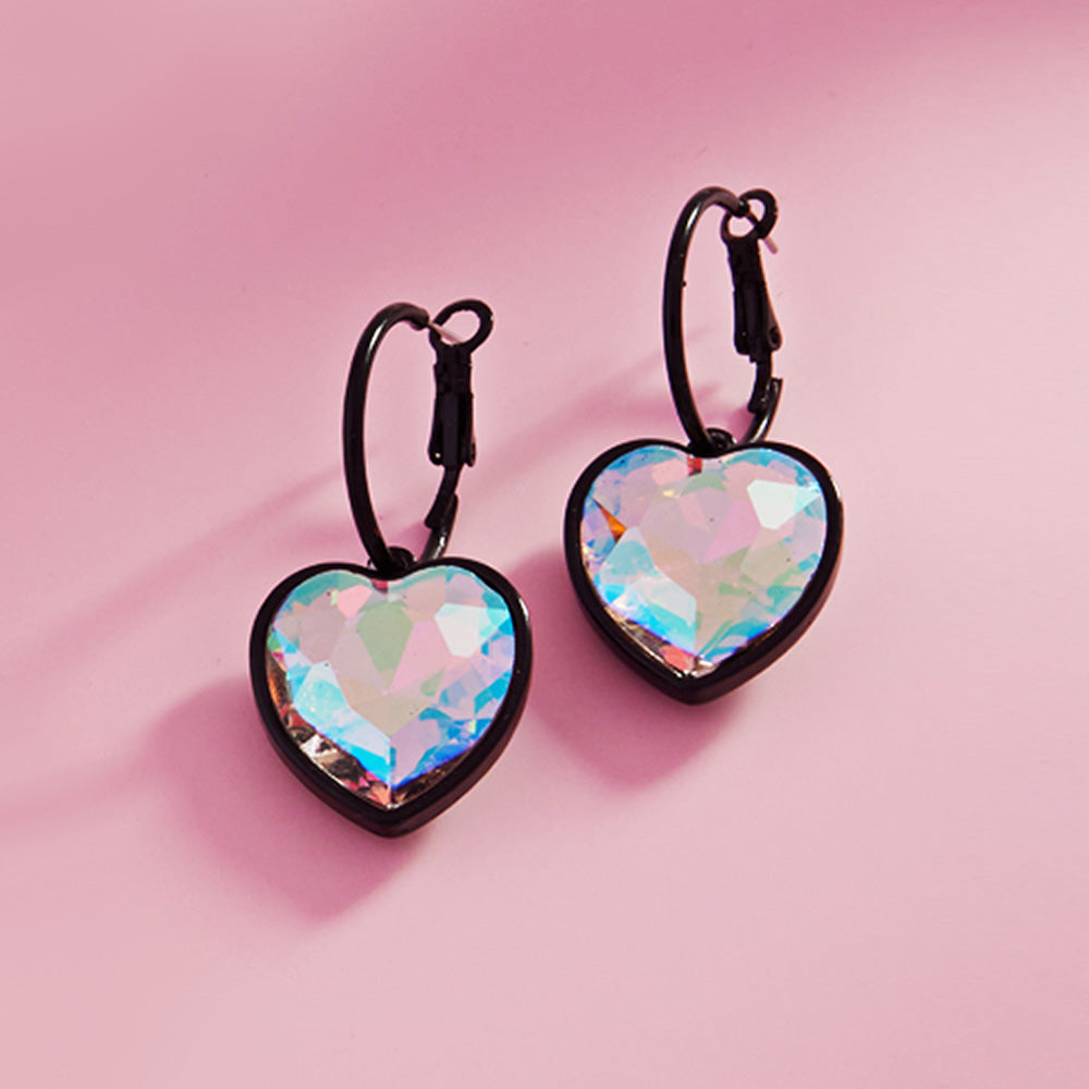 HEART DANGLE EARRINGS