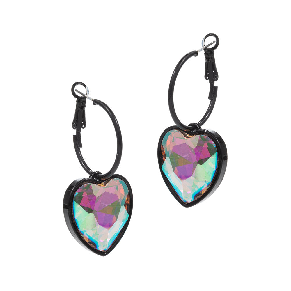 HEART DANGLE EARRINGS