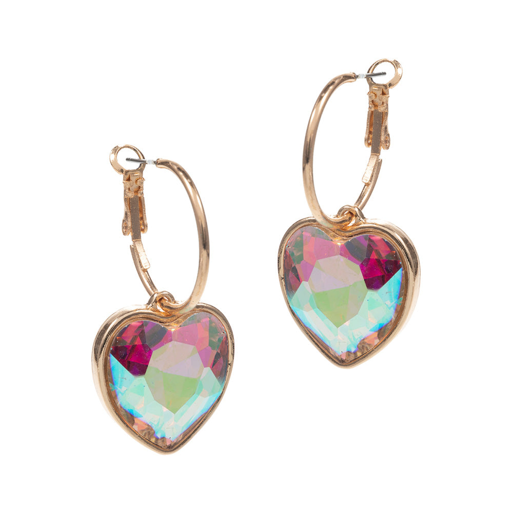 HEART DANGLE EARRINGS