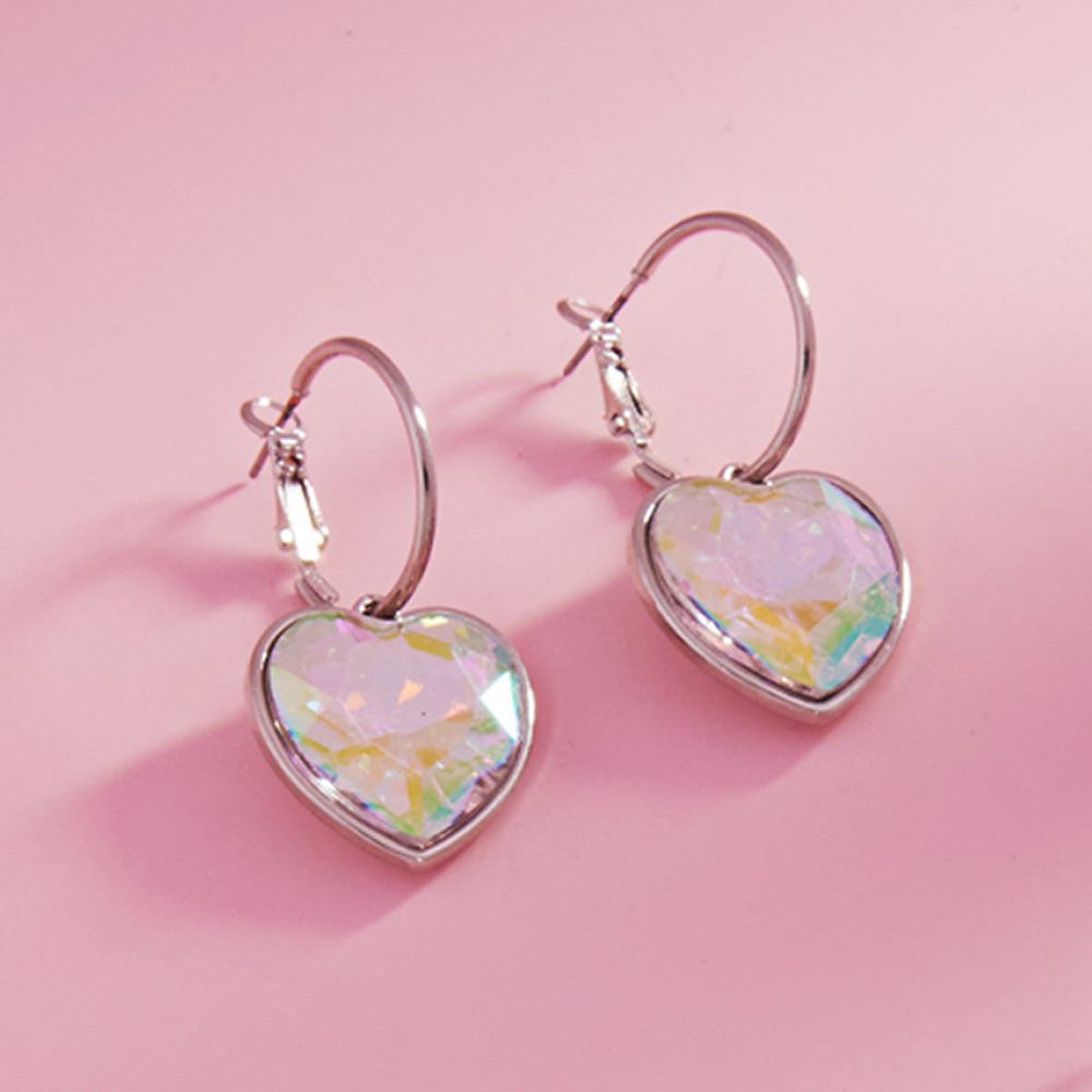 HEART DANGLE EARRINGS