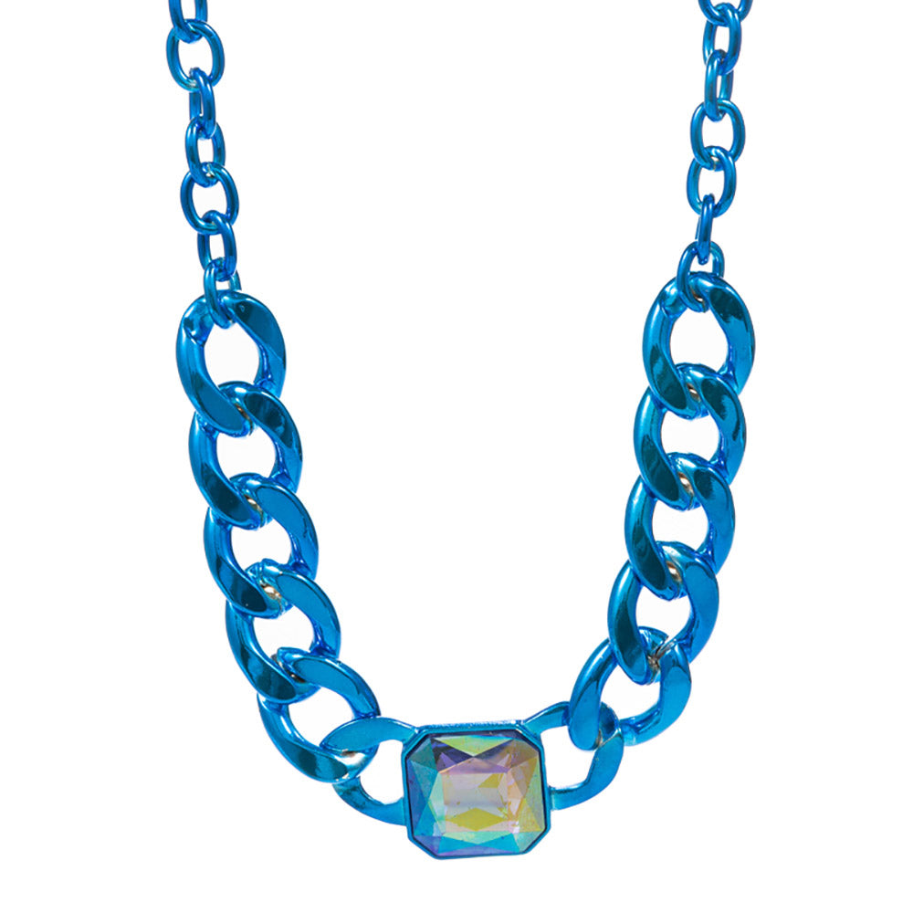 OCTAGON METAL CHAIN NECKLACE