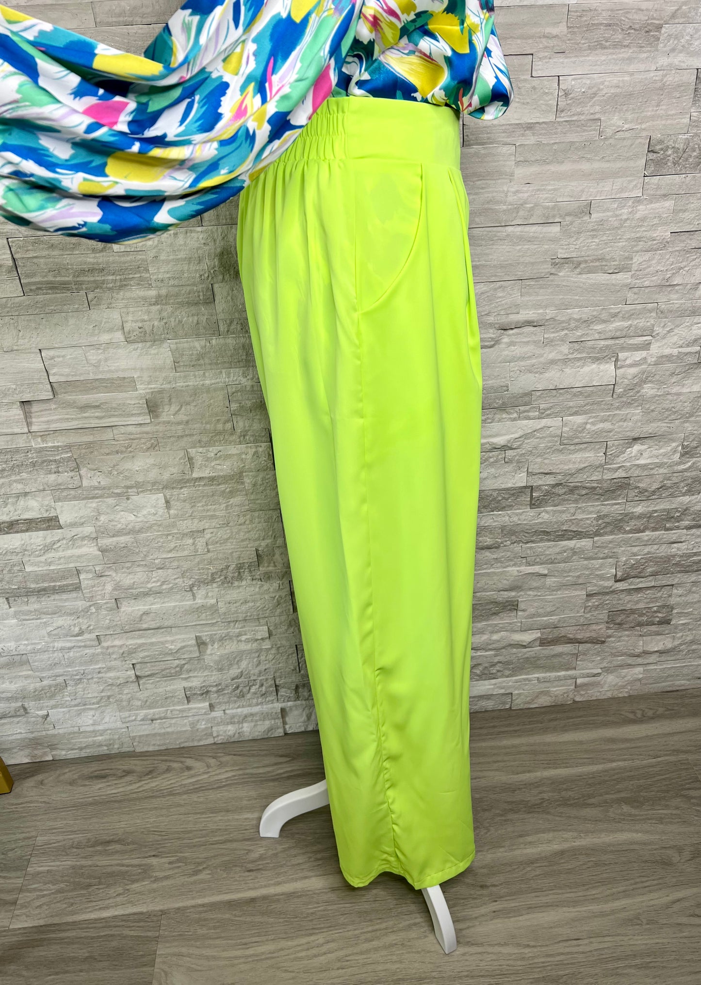 HIGH WAIST WIDE LEG PANTS