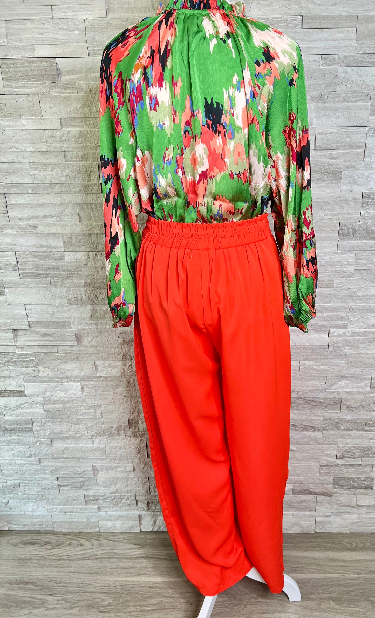 HIGH WAIST WIDE LEG PANTS