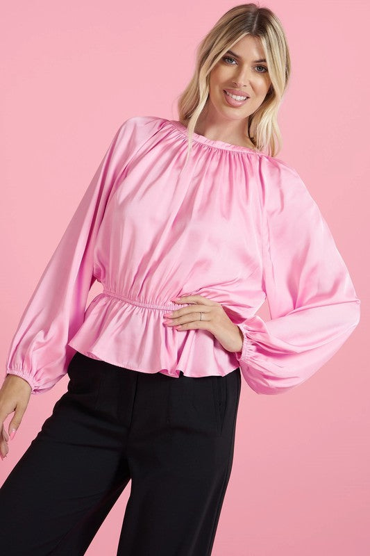 PEPLUM BLOUSE