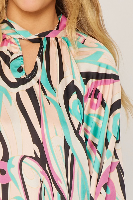 PRINTED FASHION TOP