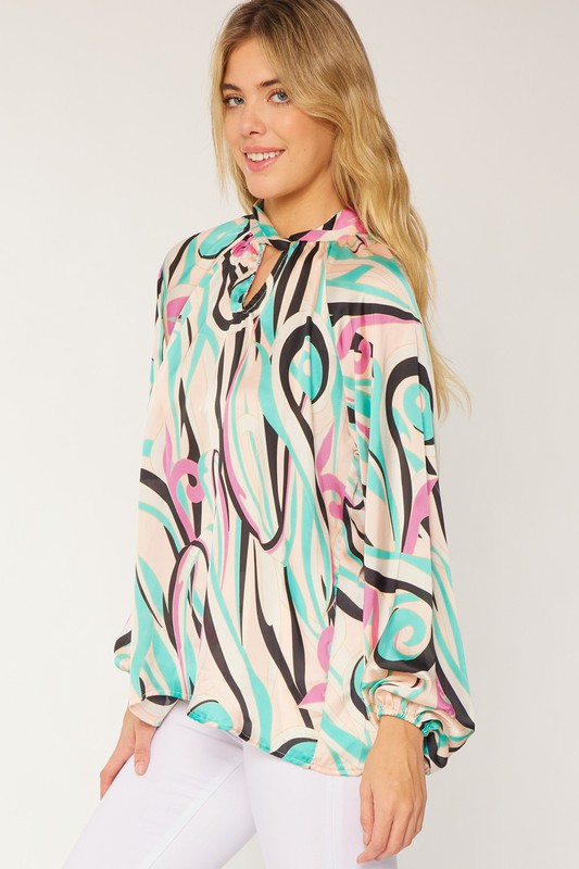 PRINTED FASHION TOP