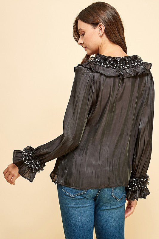 PEARLS COLLAR TUNIC